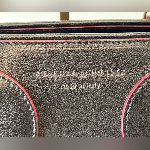 Proenza Schouler Kiri Black Leather Doctor’s Bag Top Handle Goat Hair Satchel - Picture 9 of 15